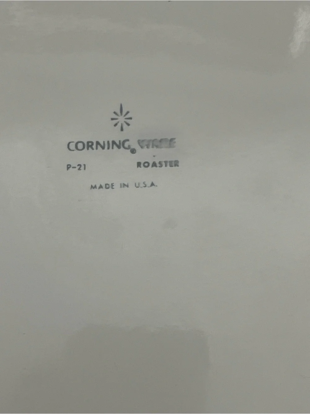 Vntg 1966-69 Blue Cone Flower Corningware Roaster